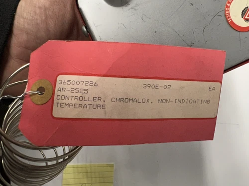 CHROMALOX AR-2525 250VAC 26AMPS 60-25F DPST: LOOK AT PICTURE shly