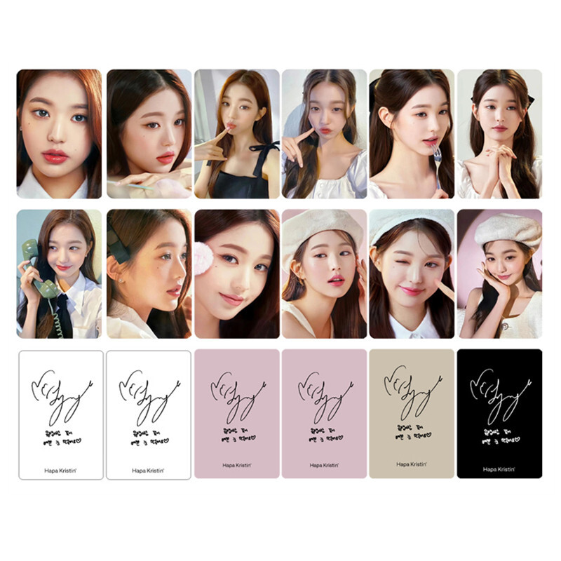Kpop IVE IZONE Wonyoung Album Photo Cards Fanmade Autograph