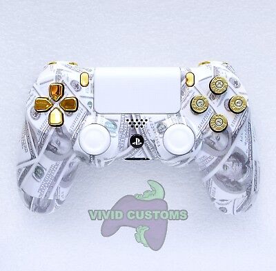 Custom PS4 Controller Cash Money Bullet Mod PlayStation 4