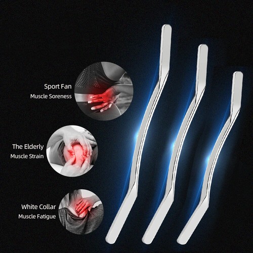 1Pcs Sport Stainless Steel Long Gua Sha Tool Long Bar Muscle Scraping Massage - Picture 3 of 29