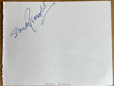 Comedian Sandy Powell Autograph Album Page