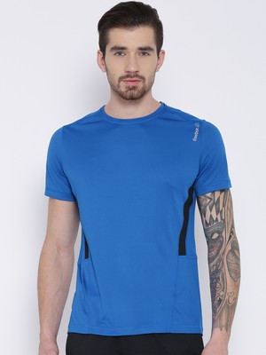 Reebok Men's Performance Work Tech Tee Cobalt Blue Size Large Style AJ2891