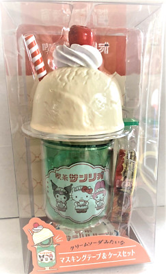 Sanrio Character CAFE Collection Melon Cream Soda Ice Cream Float Tape Dispenser