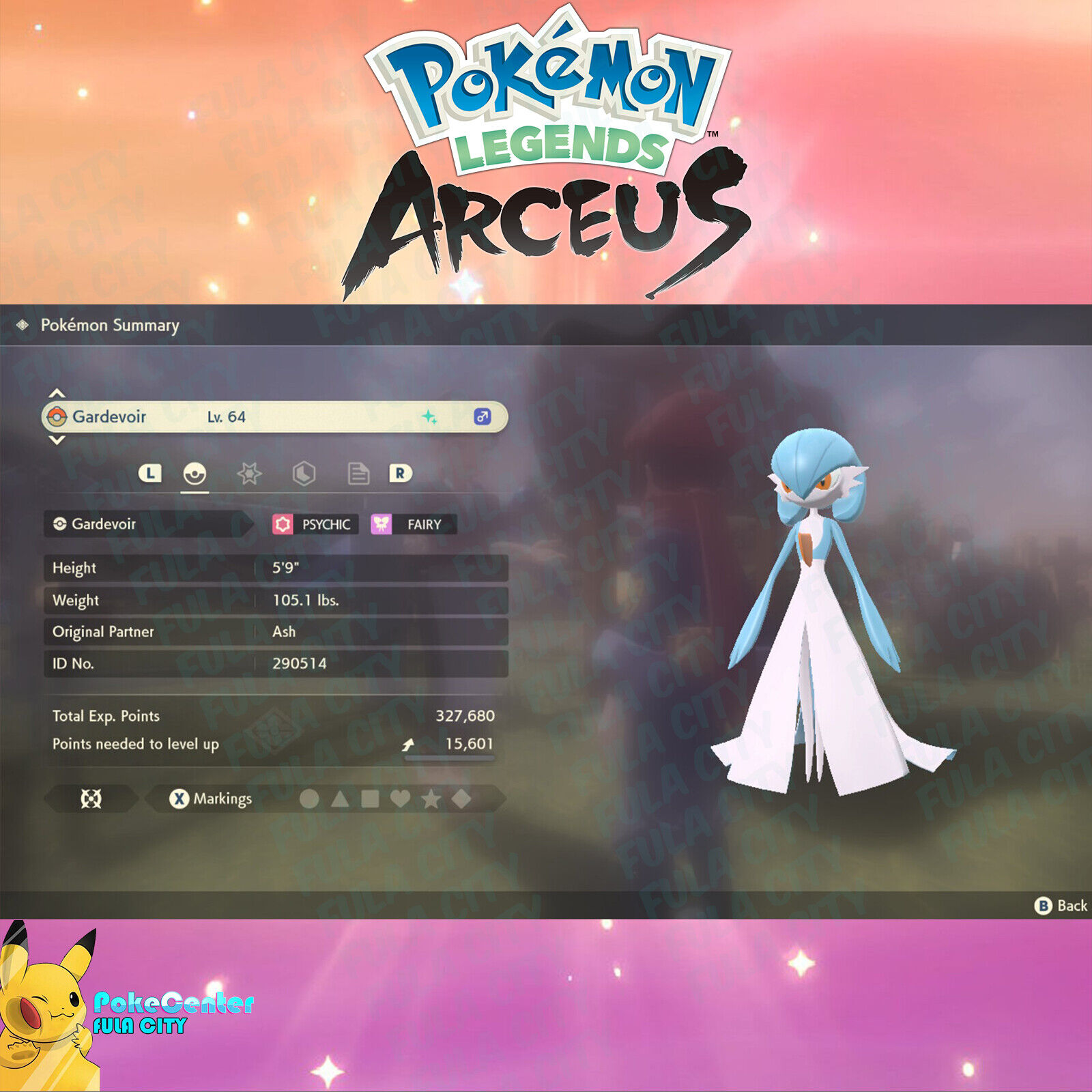 ALPHA GARDEVOIR Shiny Hunt (WITH THE SHINY CHARM) - Pokemon Legends Arceus  - LIVE 