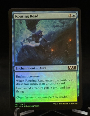 MTG Magic the Gathering M21 Foil Rousing Read - Common MTG Magic the Gathering M21 Foil Rousing Read - Common