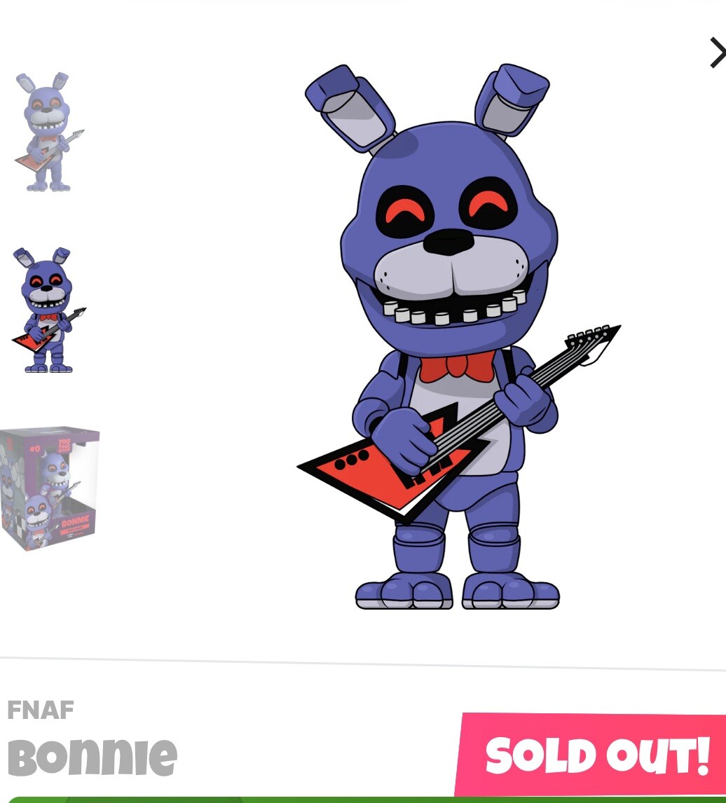 Youtooz Withered Bonnie Vinyl Figure | Five Nights At