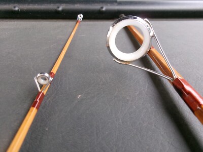 ANCIENNE CANNE À Pêche Bambou Refendu PEZON et MICHEL Lancer EUR 85,00 - FR