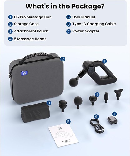 BOB AND BRAD Mini Massage Gun Deep Tissue Athletes Pain Relief Full Body Relax - Picture 97 of 110