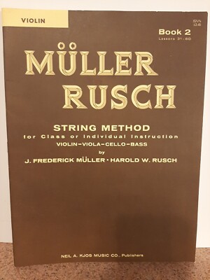Muller Rusch String Method Violin Book Two Lesson 31 New-Old Stock 