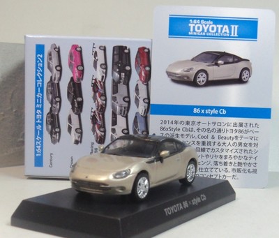 Toyota Minicar Collection Kyosho 1 64 Toyata 86 X Style Cb Black Vintage Manufacture
