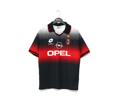 1996/97 AC MILAN Vintage Lotto Football Training Shirt (L) | eBay UK