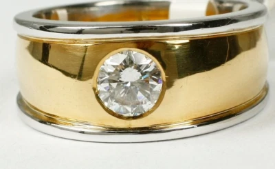 Kapitalanlage: Ring in 18 Karat, 750 Gold, mit natürlichem Brillant 1,02 ct w.si - Bild 1 von 3