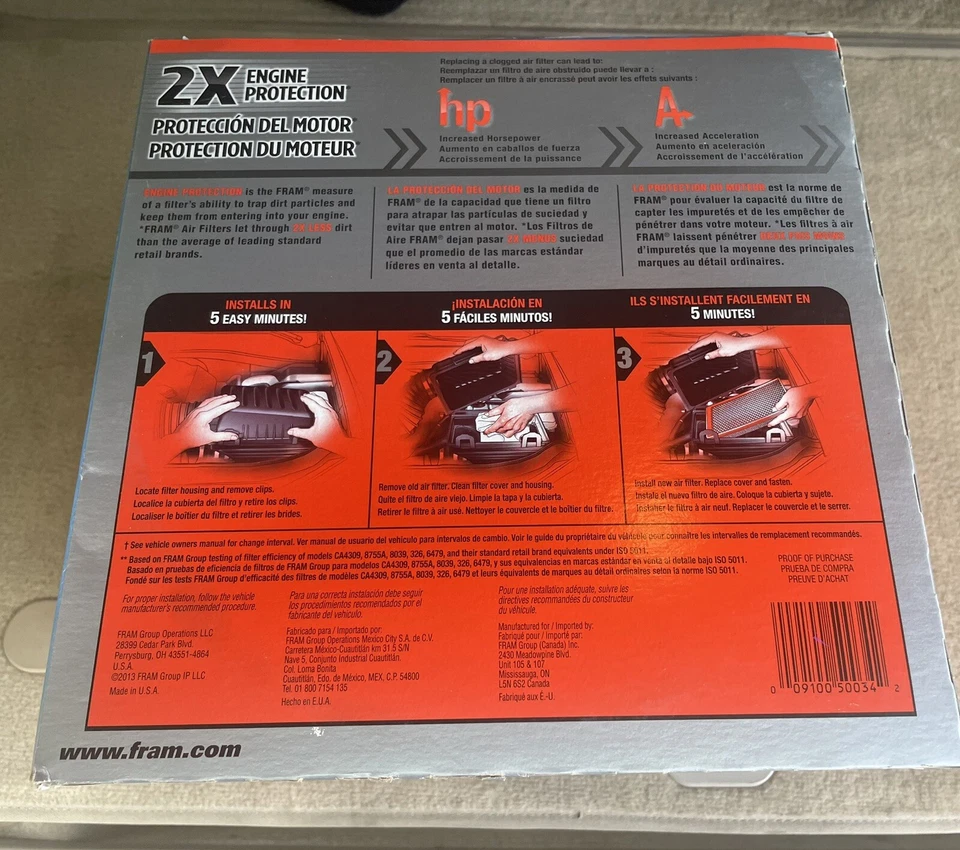 Рамка воздушного фильтра CA160 (лот из 3) - Изображение 3 из 3