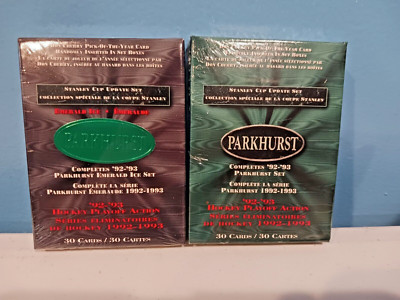 1992-93 Parkhurst Stanley Cup Update 30 Card Set Emerald Ice and Standard Set