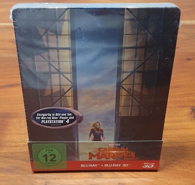 Captain Marvel BLU RAY + BLU RAY 3D limitierte Steelbook Edition NEU & OVP