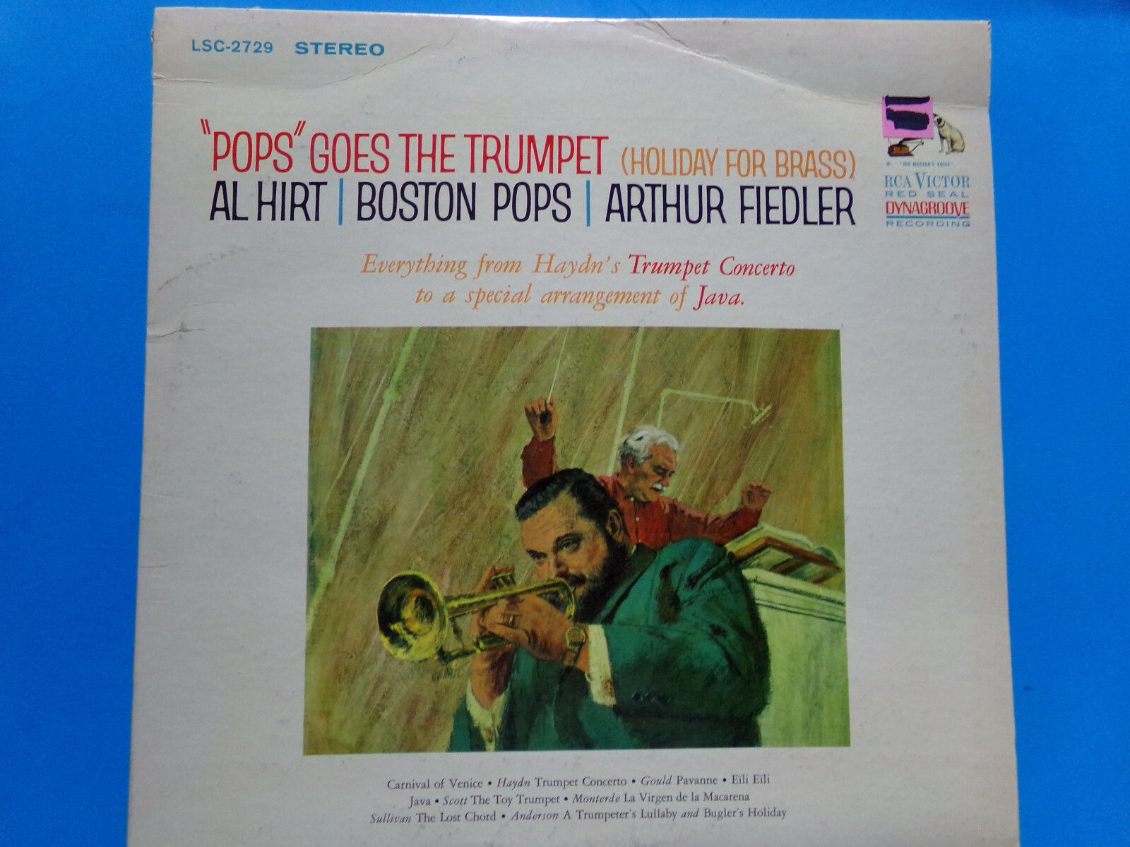 Pops Goes The Trumpet Al Hirt Boston Pops Arthur Fiedler RCA Victor 33 1/3 rpm