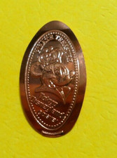 Tokyo Disneyland elongated penny JAPAN cent Pirate Treasure souvenir coin Mickey