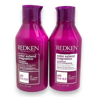 REDKEN Color Extend Magnetics Shampoo and Conditioner Gentle Color Care 10.1oz.