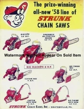 Strunk Chainsaw Ad Coatsville Pa Photograph Print 8.5x11"