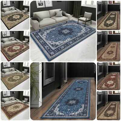 Neu Groß Traditionell Orientalisch Vintage Teppich Wohnzimmerteppich Schlafzimmer Läufer Matte