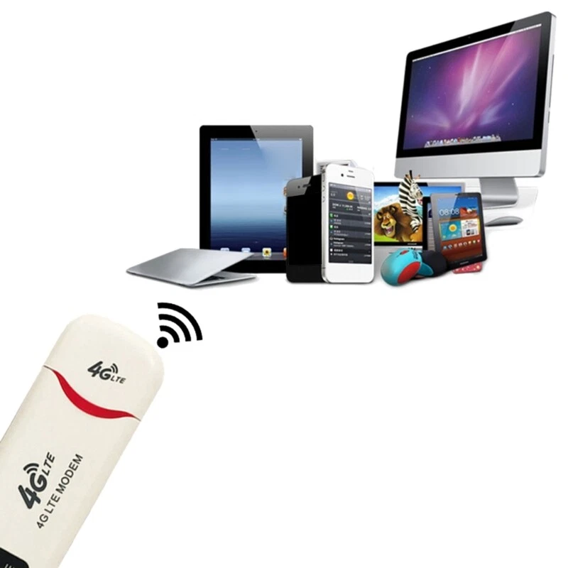 Router WiFi Inalámbrico 4G LTE, Punto de Acceso WiFi USB de Bolsillo 150 Mbps Módem USB Tamaño Pequeño Foto 2 de 4