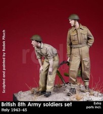 RADO MINIATURES RDM35009 WORLD WAR II BRITISH 8TH ARMY SOLDIERS 2 FIGURES 