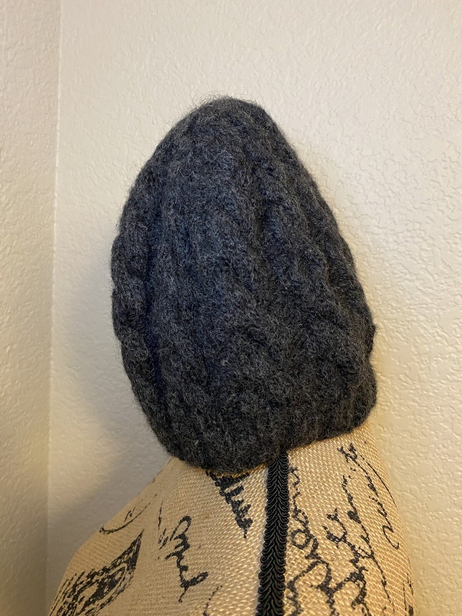 Nirvana Designs Knit Made In Nepal Winter Hat Charcoal Gray NIRVANA | Accessories | Nirvana Designs Knit Made In Nepal  main image 2