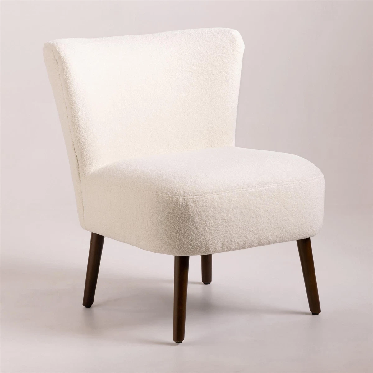 Curved back accent chair deals