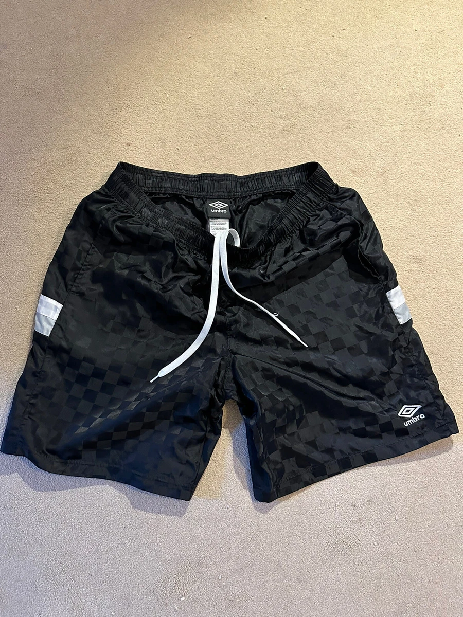 Umbro Vintage Shiny Silky Satin Nylon Football Shorts XL