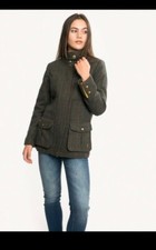Joules Field Tweed Jacket Classic Country Size 16 - Leather Collar Tags On