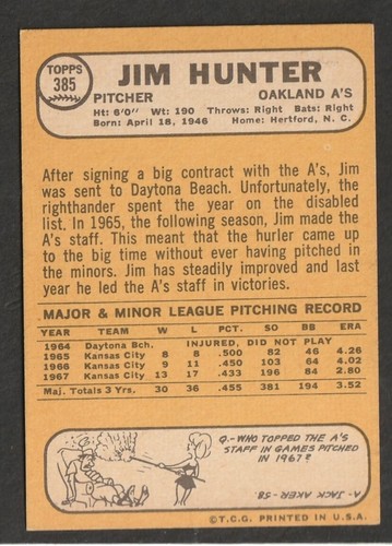 1968 Topps Baseball Cards Scegli una carta a scelta 295-660 EX X-MT 1/25 Set Break - Foto 159 di 490