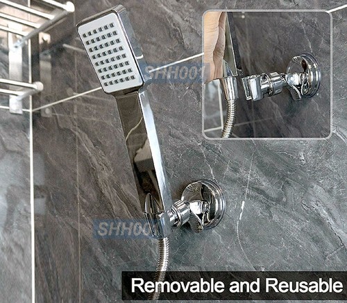 Suction Cup Shower Head Holder with Adjustable Grip - Picture 3 of 6