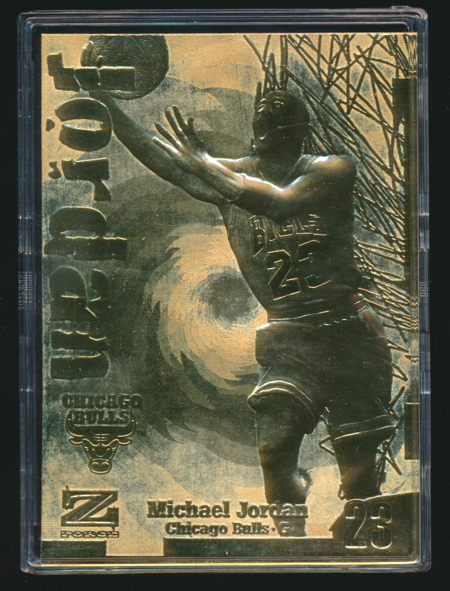 1997 Skybox Z-Force 23 kt GOLD CARD -MICHAEL JORDAN (Serial
