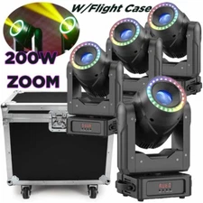200W ZOOM LED Prism Moving Head Light DMX Gobo Beam Stage Spot Lighting DJ Disco