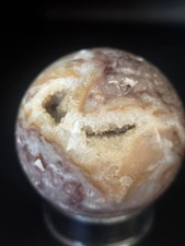 60mm Agate Sphere With Lors Of Druzy Pockets