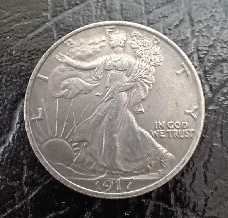 1917 Liberty Walking 90% silver classic silver dollar....3 available
