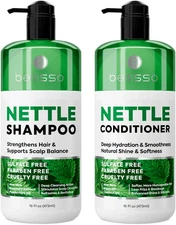 Nettle Shampoo and Conditioner Set 16.9 Fl Oz 2 Pack to Boost Volume Thickening