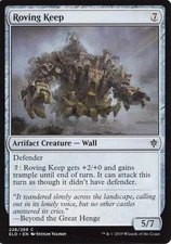 Roving Keep MTG Eldraine #228/269 Artifact Wall Creature Trample