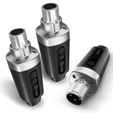 Wireless Microphone Transmitter Receiver 2.4Ghz, XLR Microphone Wireless Syst...