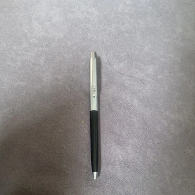 Vintage Paper Mate Ballpoint Pen Chrome & Black Push-button Made in USA - Image 1 of 4