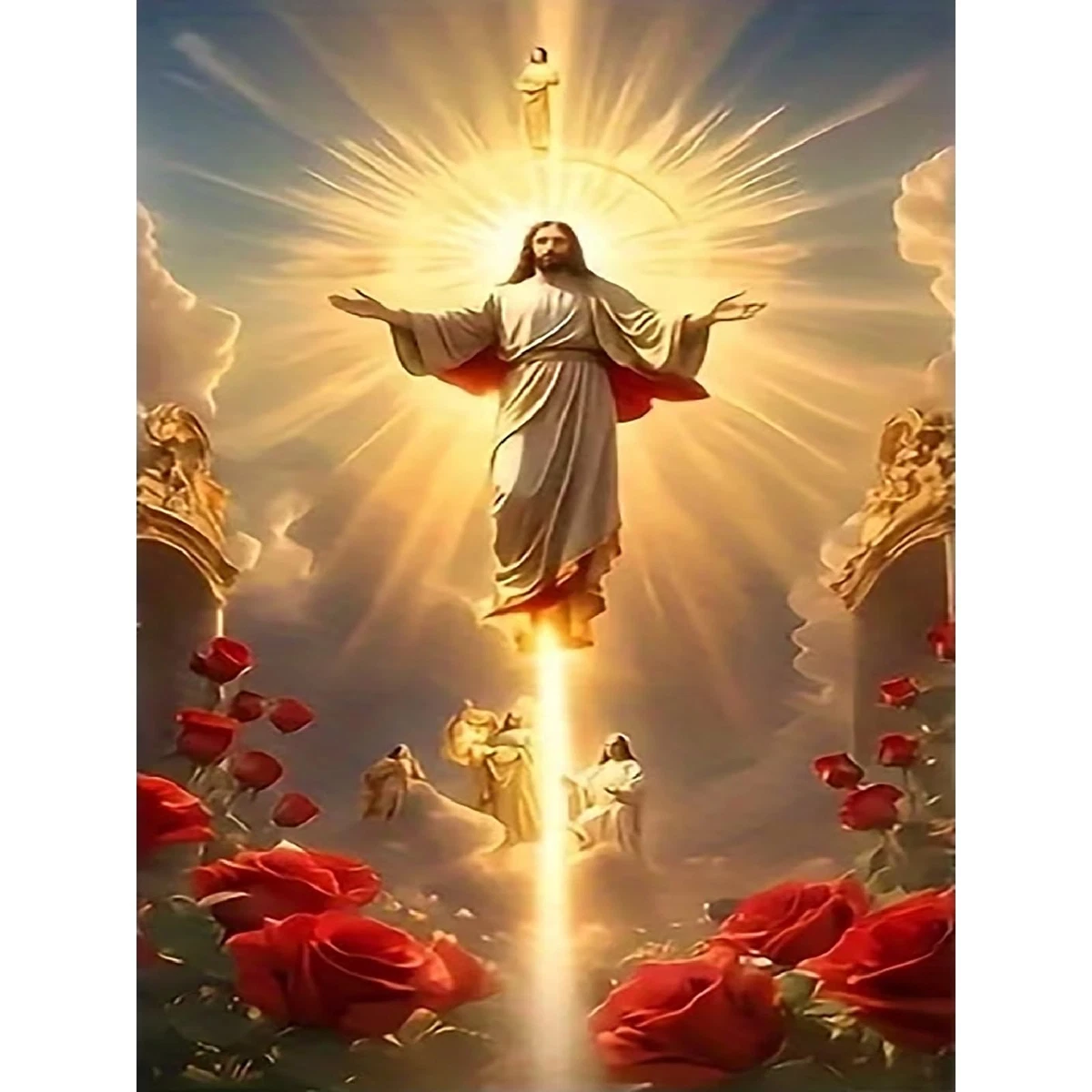 YSCOLOR Diamond Painting Religioso - Gesù Cristo - 30x40cm - Kit Completo Con Diamanti Rotondi