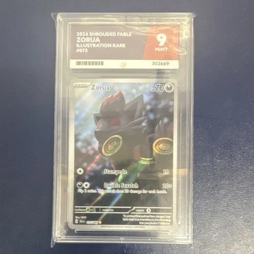 Pokémon Company Zorua 075 SV Shrouded Fable Illustration Rare Holo 2024 ACE 9