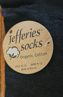 Jefferies Socks Women's Organic Cotton Turn Cuff Socks BLACK - Image 1 of 4