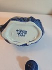 Unique Bunny Rabbit Teapot With Lid Flow Blue ? Chinese Porcelain — photo 8