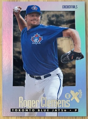 1997 Skybox EX 2000 Roger Clemens Credentials /299 Blue Jays #49