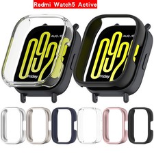 Half-wrap Case for Redmi Watch5 Active Smartwatch PC Protective Bumper Cover