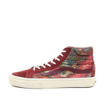 VANS Damen Sk8-Hi Sneaker weinrot/multicolor Sohle High-Top-Sneaker EU 38.5