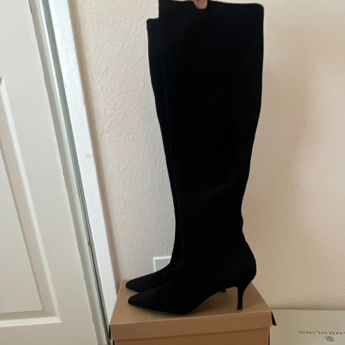 Stiletto Black Over the Knee Boots for Women for sale | eBay