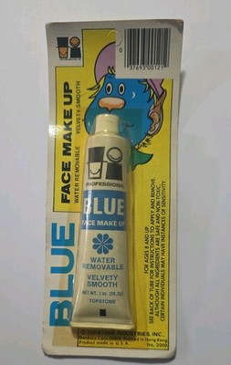 Sealed Vintage Topstone Halloween Blue Face Mask Paint 1 oz