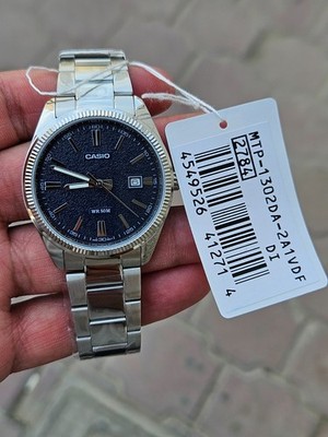 マサムネMTP-1302D-2A2JF Casio MTP-1302DA-2A1VDF Men's Watch – Blue Dial, Stainless Steel